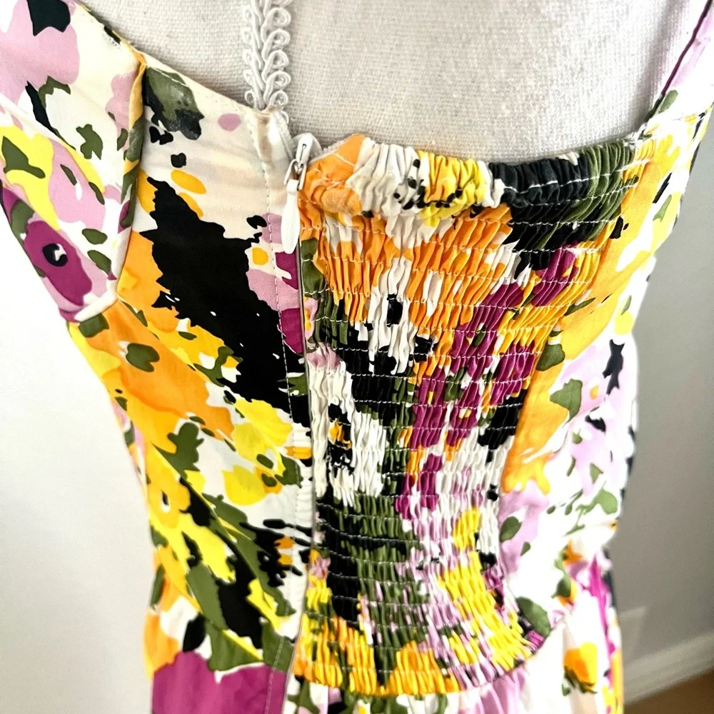 Vibrant Floral Midi Dress